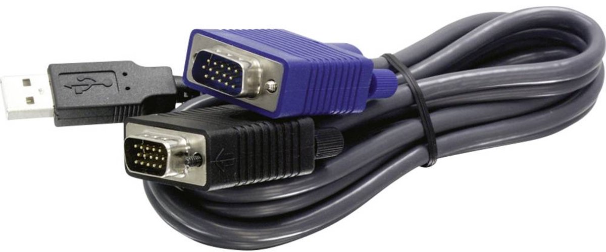 TrendNet KVM Adapter – 1.5 m – Zwart