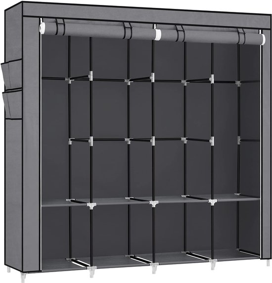 SONGMICS RYG094I02 Stoffen kast, kledingkast, 45 x 170 x 167 cm, 4
