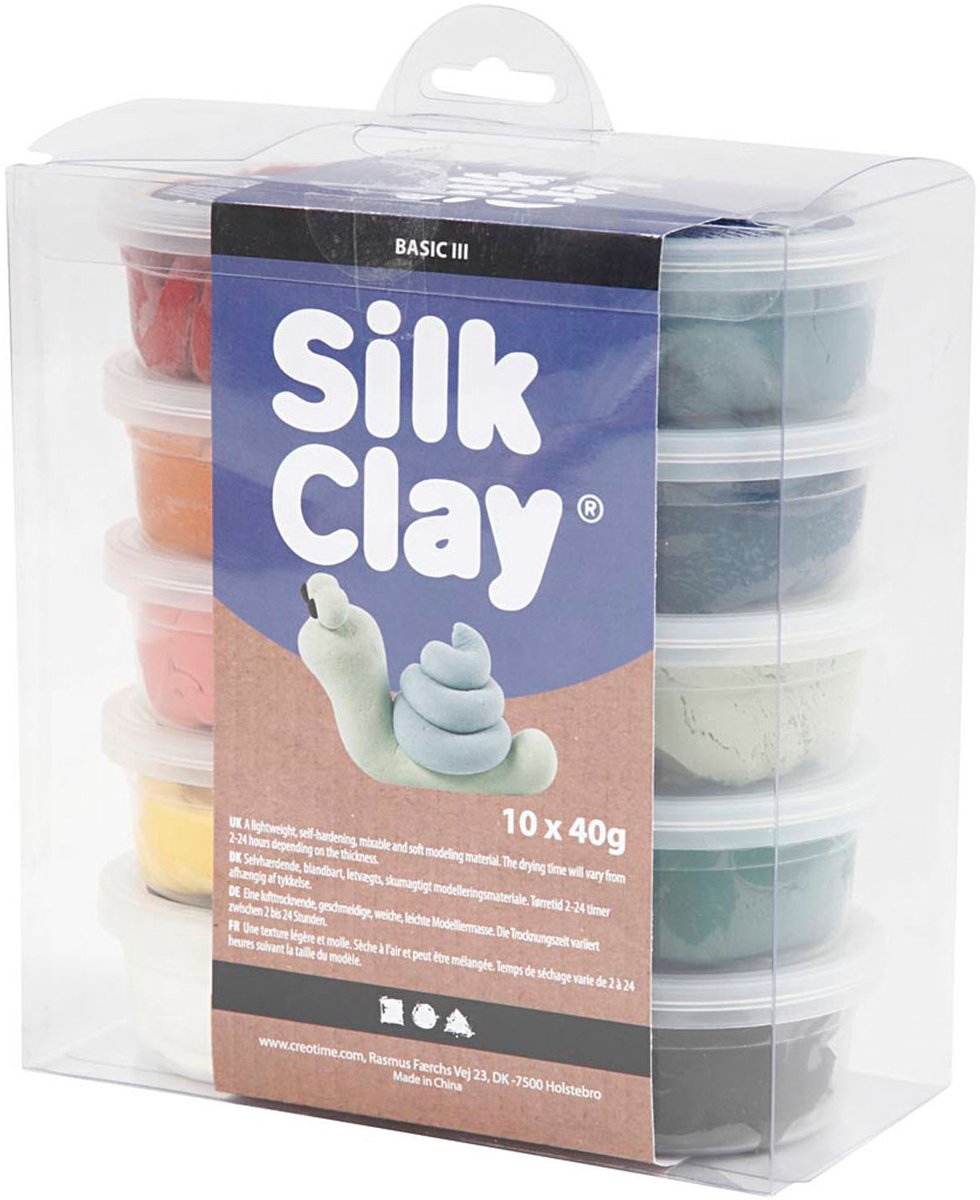 Silk Clay Boetseerklei Set - Zelfhardende Klei - Luchtdrogende Klei - Dusty Colours - DIY Klei - 10x40 g