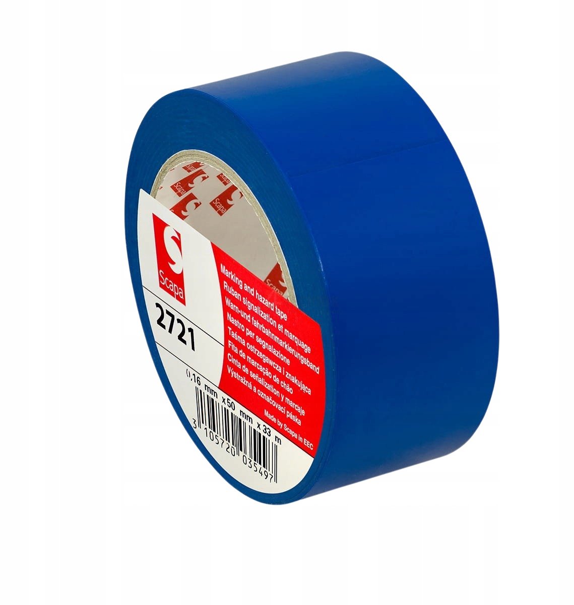 Merkloze Blauwe Waarschuwingstape 50mm x 33m - Hoge Kleefkracht