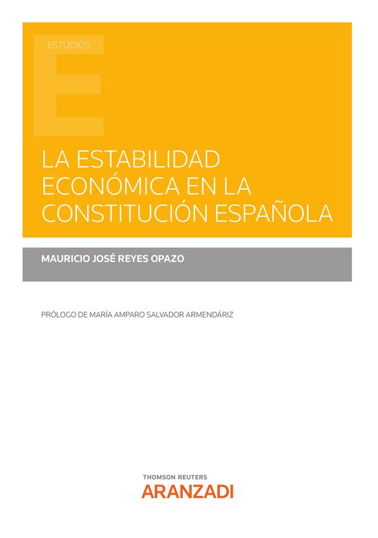 La estabilidad económica en la Constitución Española - cover