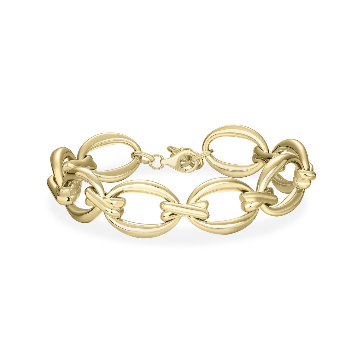 Gisser Jewels Zilver Armband Zilver B1031Y-18+3