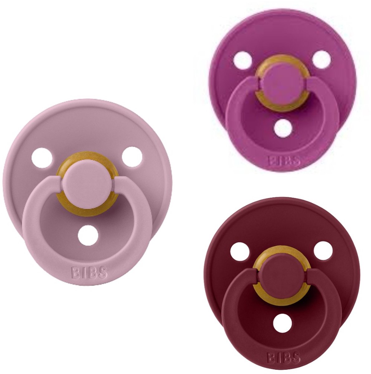 Bibs fopspeen 0-6 maanden - Set 3 stuks - Heather - Orchide - Woodchuck