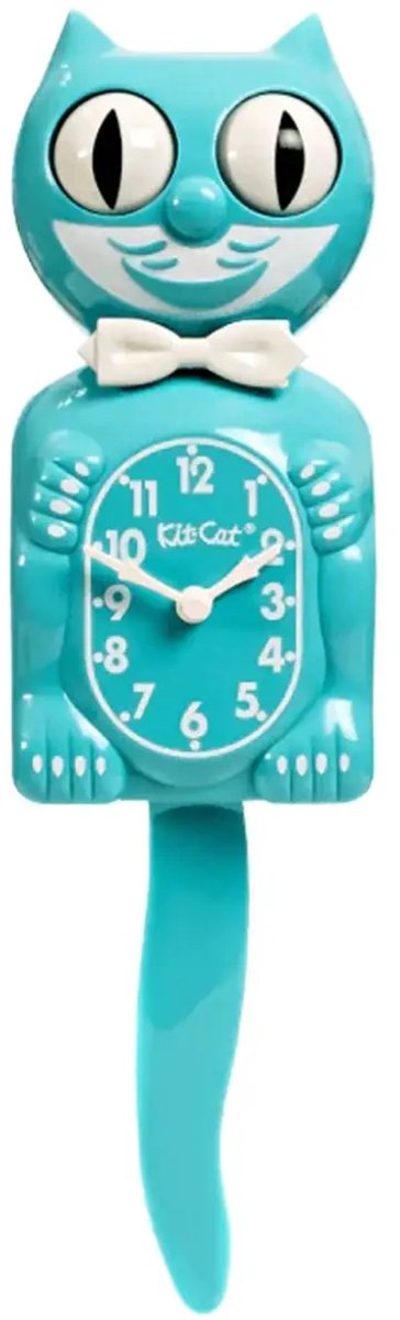 Kit-Cat Klock Turquoise Klok