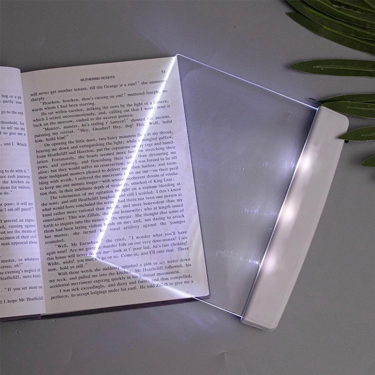 Leeslampje voor boek - leeslampje - LED Leeslampje Boek - Transparant Paneel - Warm Licht - Nachtlampje - Draagbaar - Boeklampje voor in bed - Flat Panel Reading Light - Oogbescherming - Leesplank - Reisaccessoire - Boek Accessoires — cadeau in Gadgets - foto 6