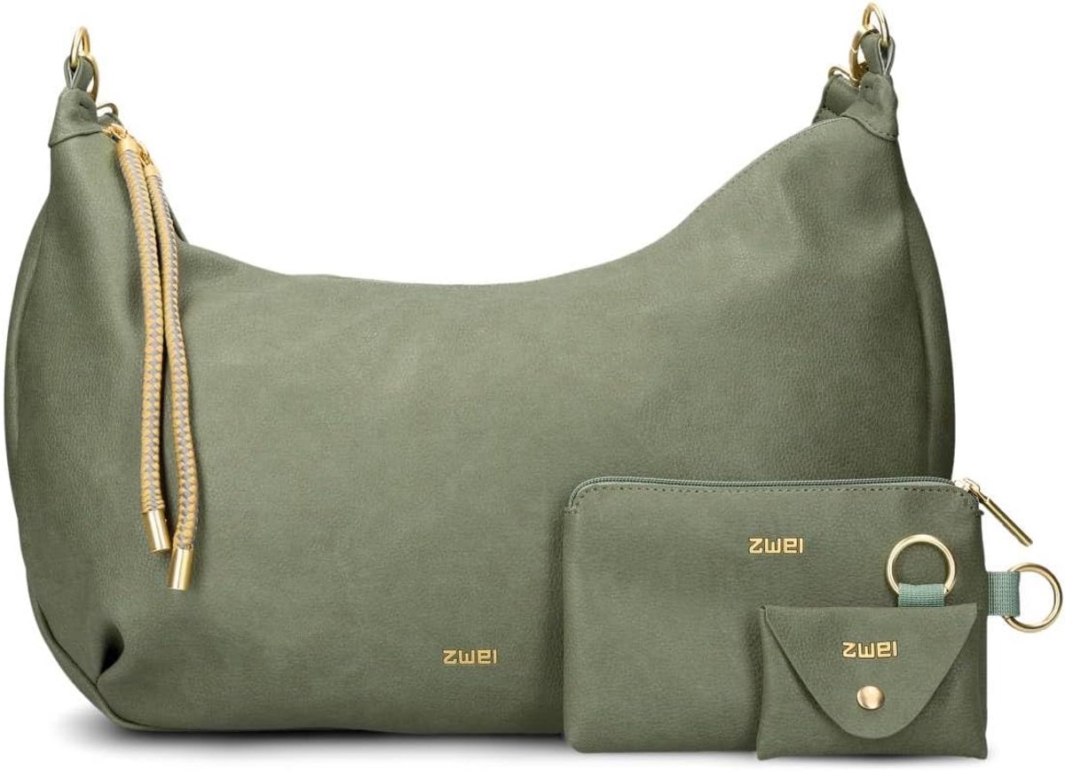 Uitbreidbare Dames Shopper Tas Set met Portemonnee en Sleutelhanger