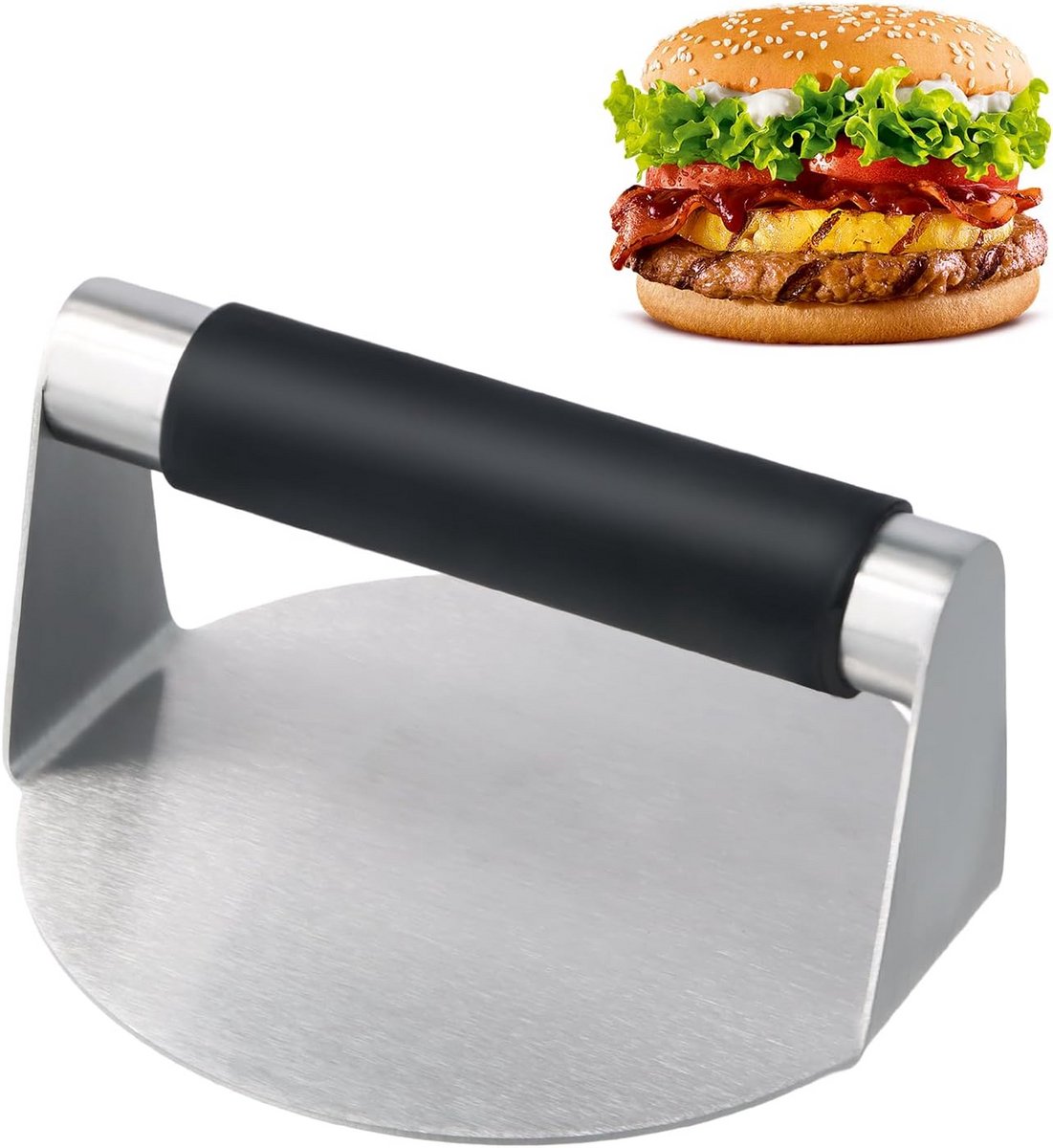 Professionele Hamburgerpers Rond Vlees Smasher Anti-Aanbaklaag Duurzaam