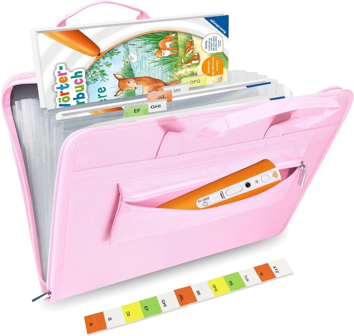 Draagbare Opbergtas voor Tiptoi Stift en Boeken met Ritssluiting