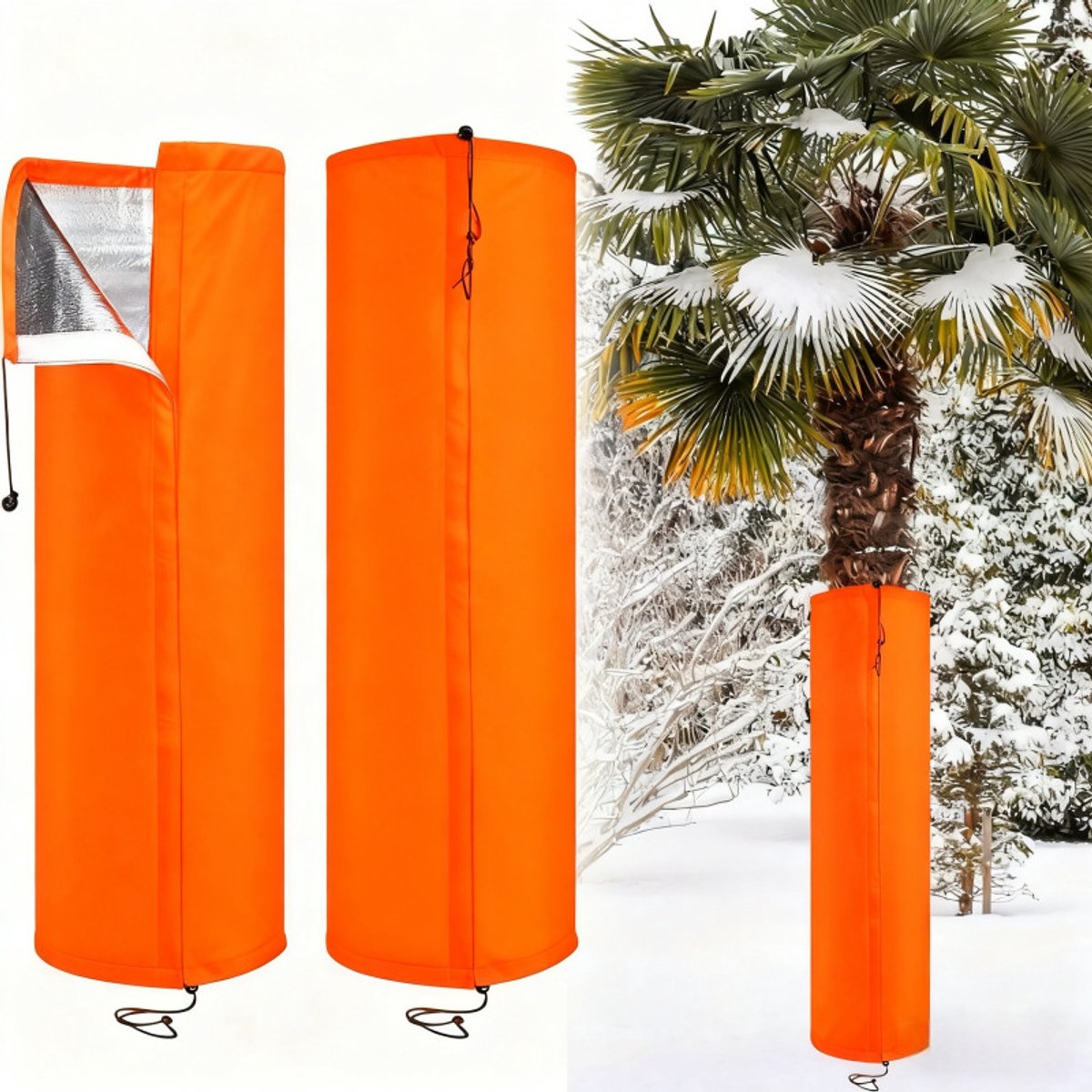 Vorstbeschermingshoes voor tuinplanten, vorstbeschermingshoes voor bomen, wortelbeschermer voor palmen, winterisolatiehoes voor de tuin, 30*100 cm