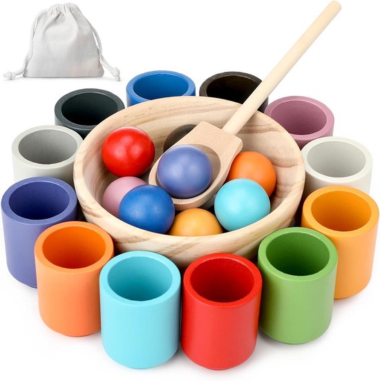Playos® - Tellen en Sorteren - met Kaarten - Safari - XL - Montessori Speelgoed - Cognitief - Tel- en Sorteerset - Kleuren - Vormen - Figuren - Educatief Speelgoed - Sensorisch en Motorisch Speelgoed