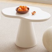 Guyii Design Bijzettafel – Organische Vorm – Crèmekleur – 60 cm – Moderne Salontafel voor Woonkamer