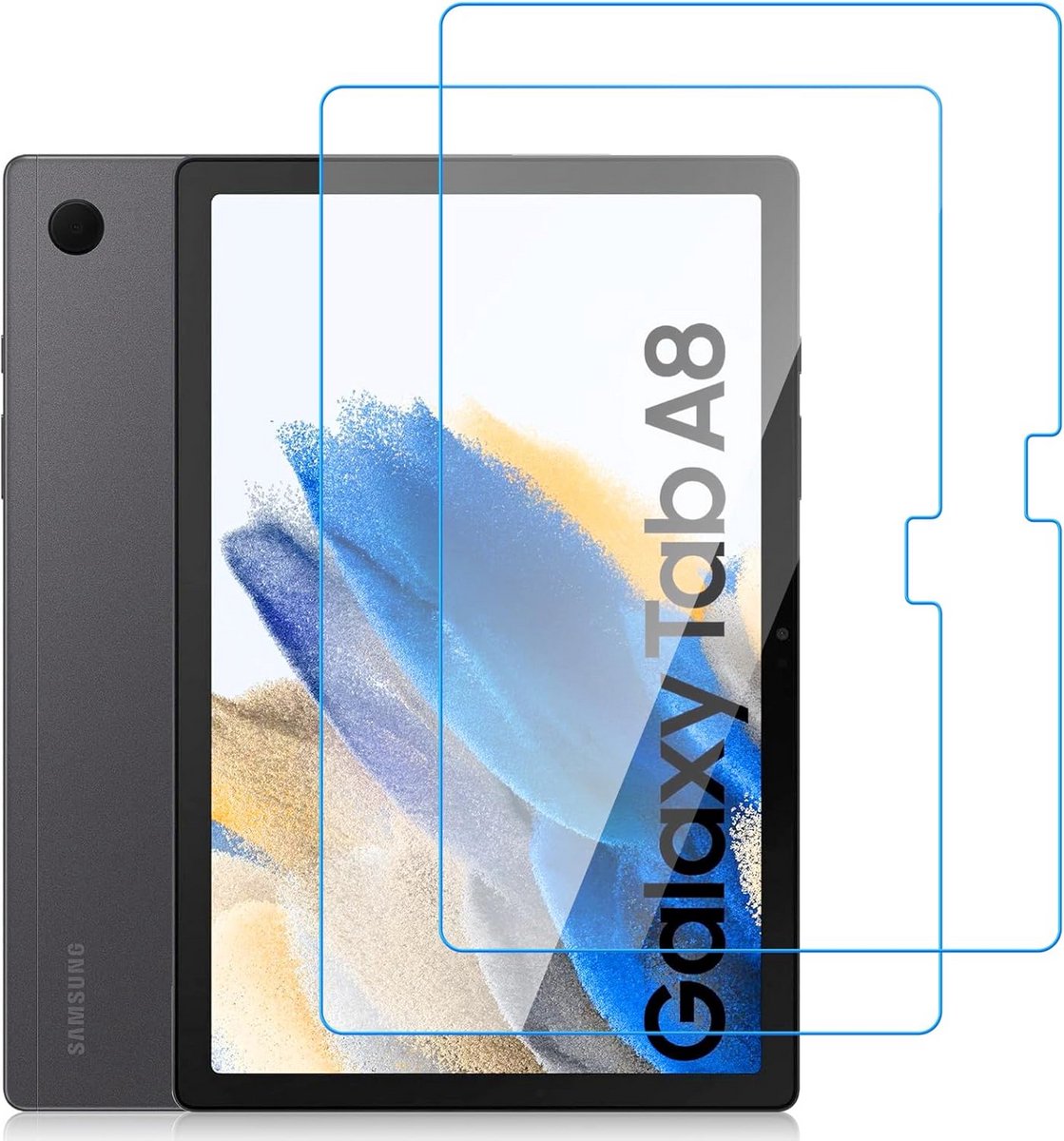 2 Stuks Screenprotector Gehard Glas voor Galaxy Tab A8 10.5 inch (2021)