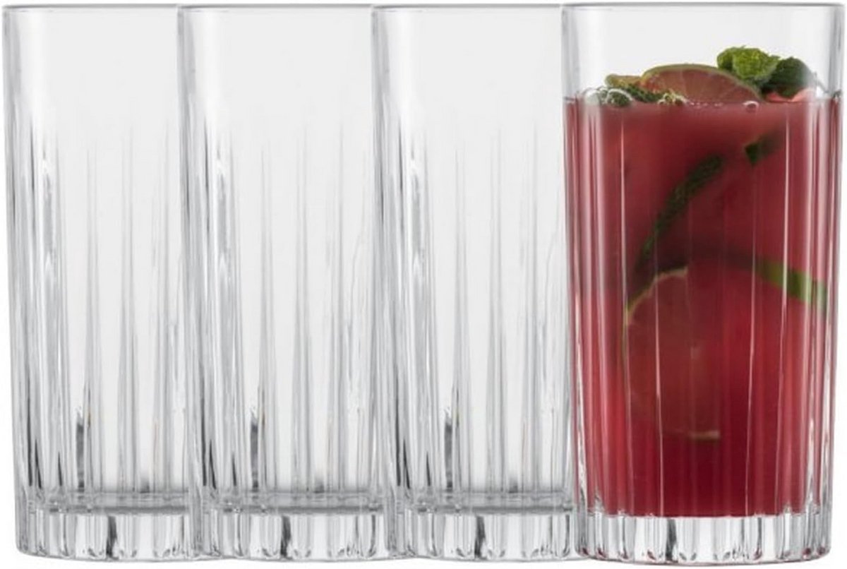 Set van 4 Hoge Longdrinkglazen - 440 ml - Ideaal voor cocktails en water