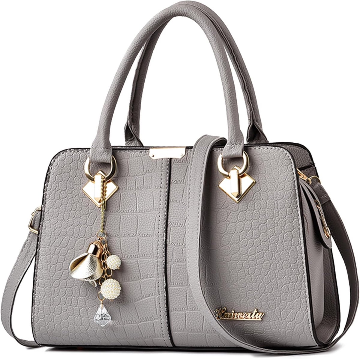 Stijlvolle Dames Handtas met Afneembare Schouderriem - Chic en Ruim
