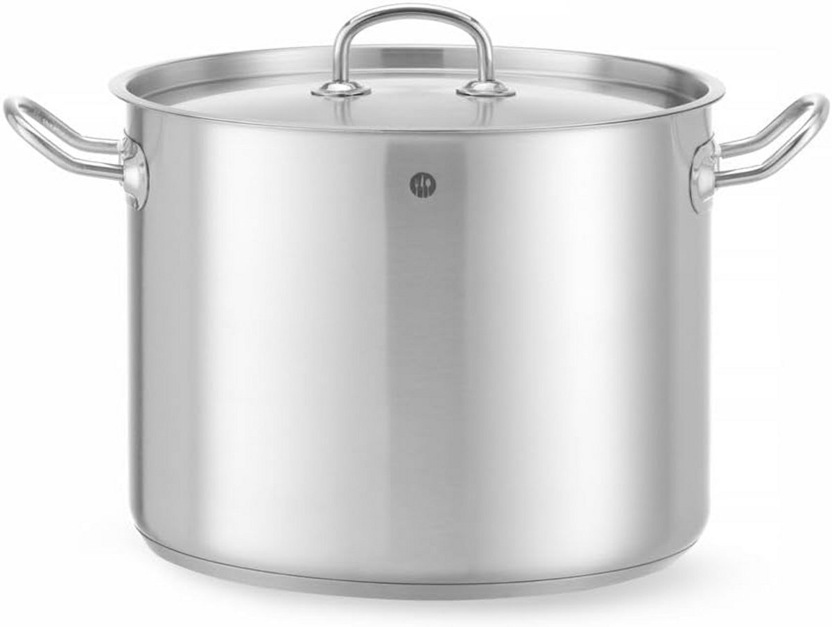 Grote Kookpan met Deksel 13,5 Liter - Geschikt voor Inductie en Alle Warmtebronnen - RVS