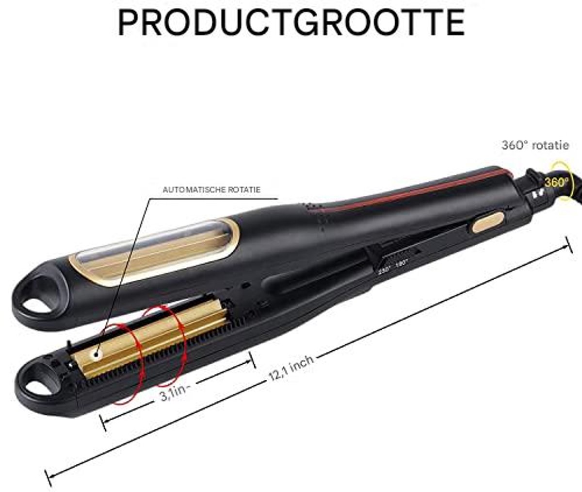 longziming -Automatische haarkrultang - Volumizing Fluffy - afbeelding 3