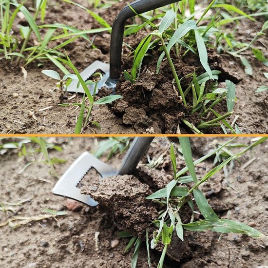 Onkruidsteker RVS met 5 Tanden - Handmatig Wortelwieder voor Tuin en Voegen van Merkloos	 — afbeelding 2