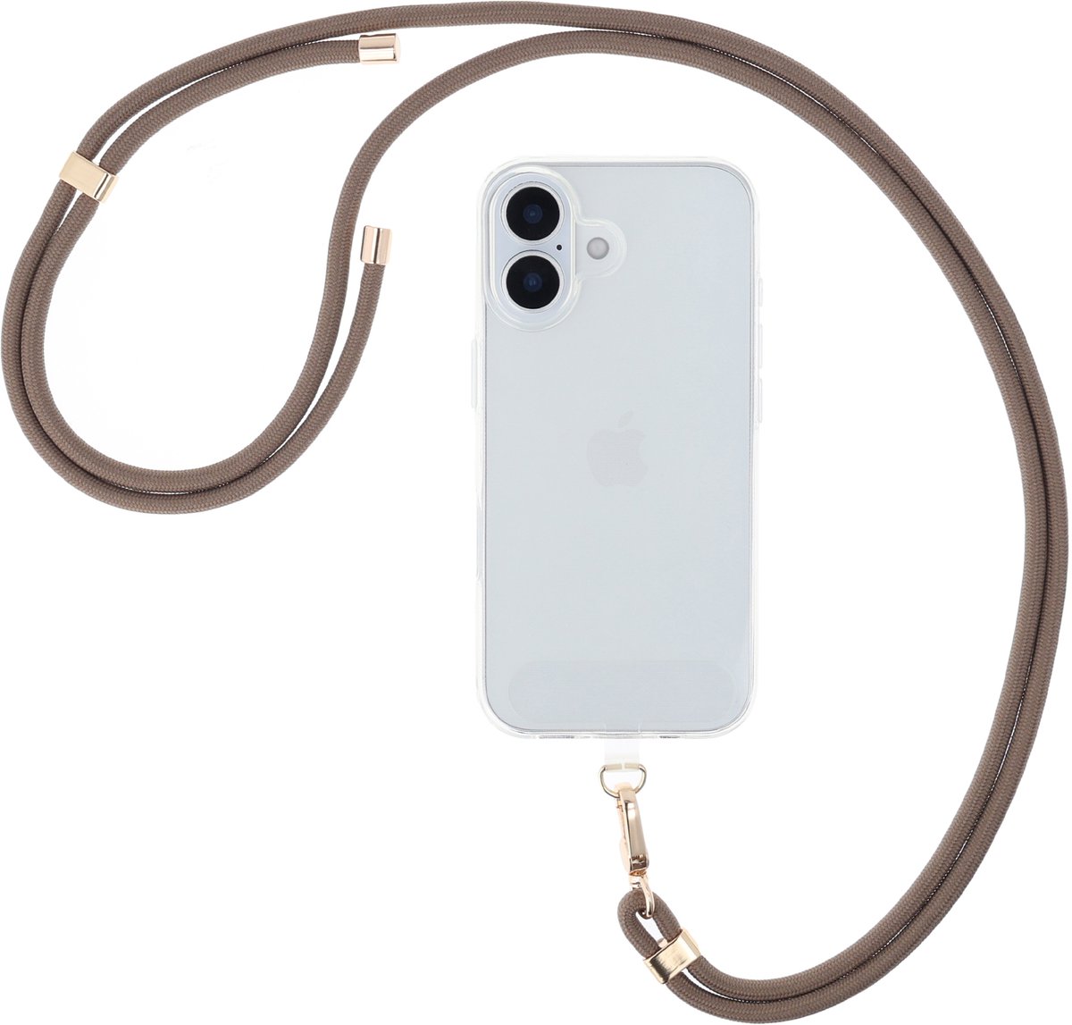 Selencia Universeel telefoonkoord - Telefoon Ketting - GSM Koord - Mokka