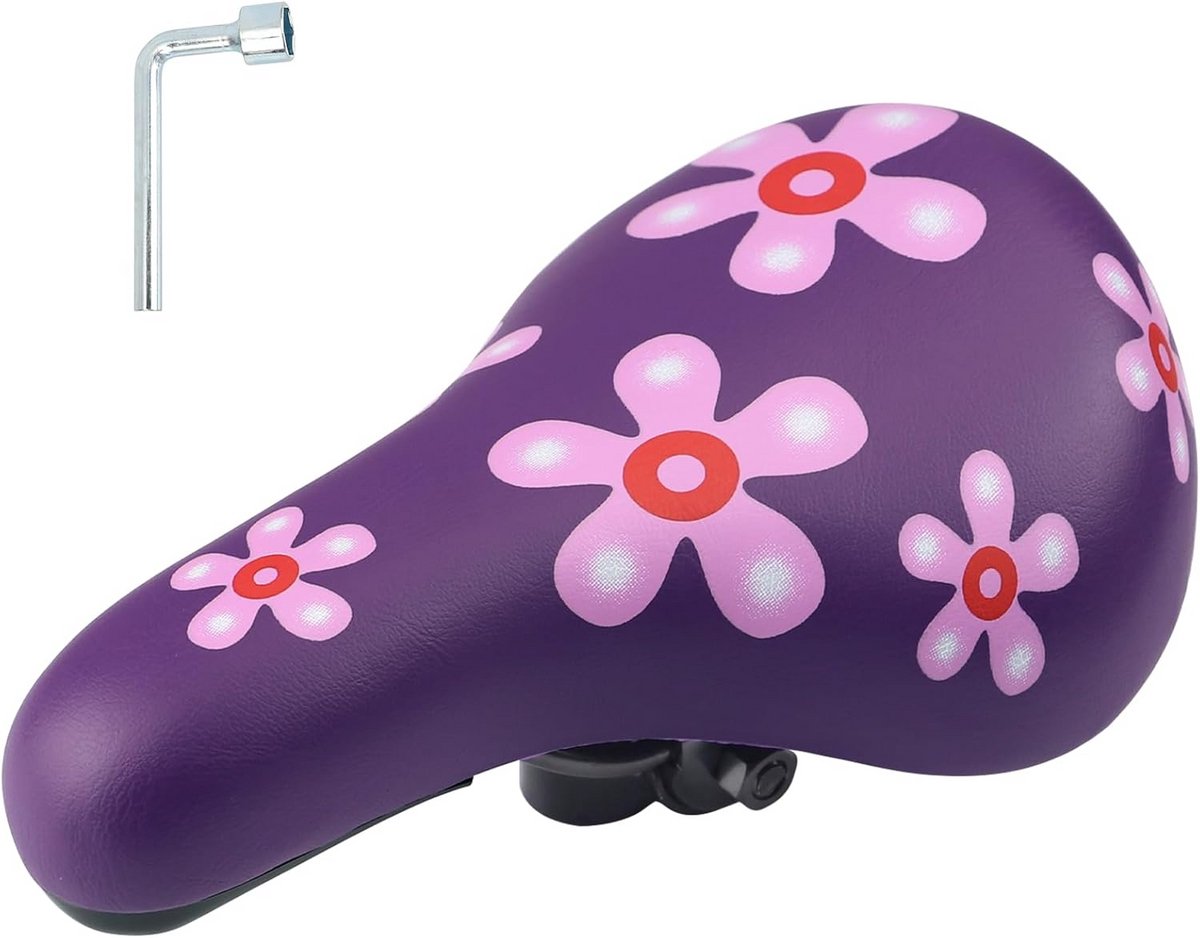 Comfortabel en Waterdicht Fietszadel voor Kinderen - Breed Kussen met Schokdemping