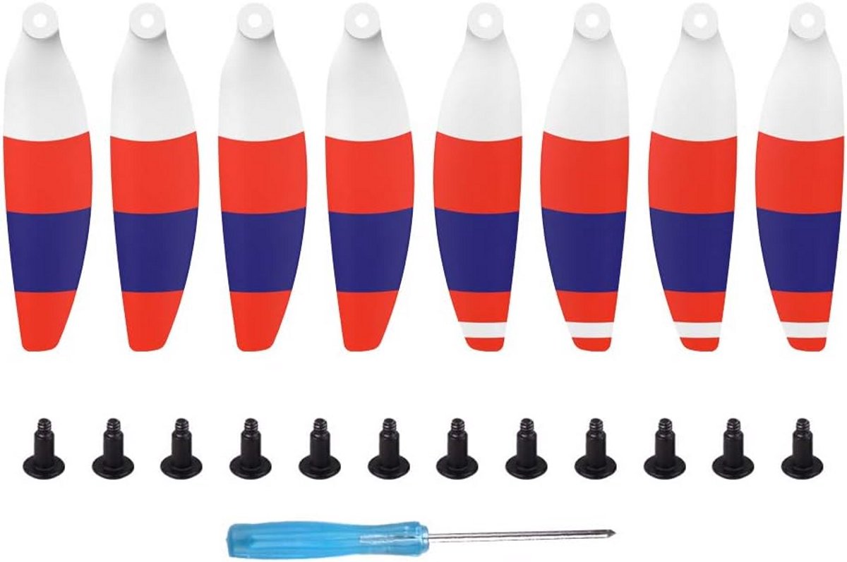 4 Paar Opvouwbare Stille Propellers voor Mini Drone - Geluidsarm en Vliegveilig