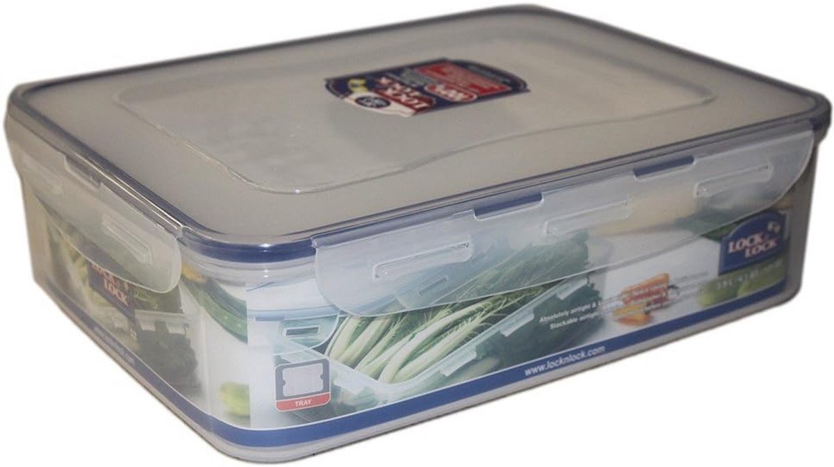 Rechthoekige Bewaardoos 3.9 Liter - Lekvrij en Luchtdicht Opslag
