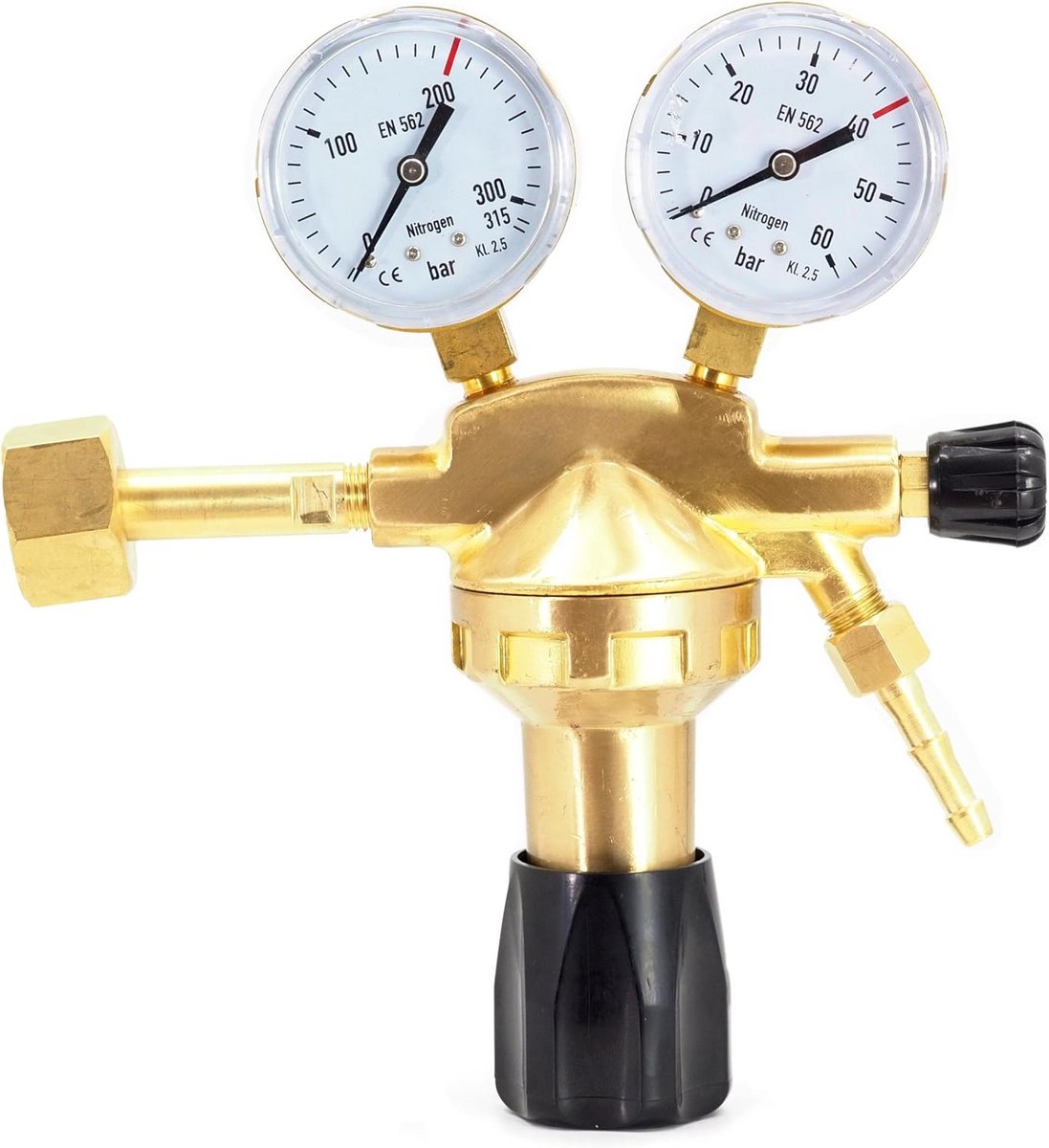 Stikstof Reductiekraan 0-40 Bar met Manometers voor Airconditioning en Koeling