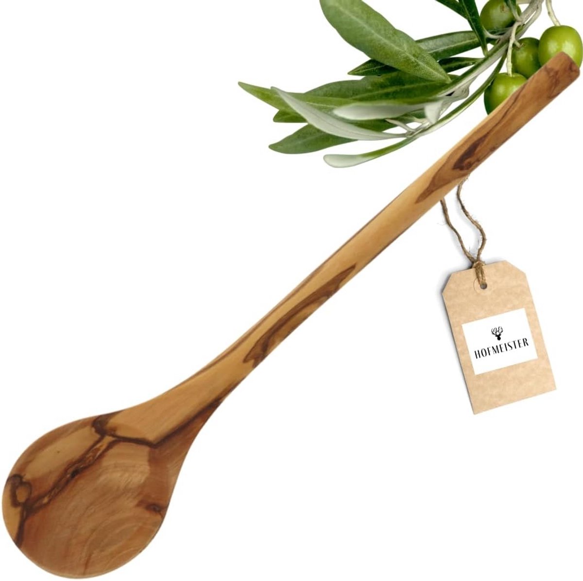 Kooklepel van Olijfhout - 30 cm - Hittebestendig en Krasvrij