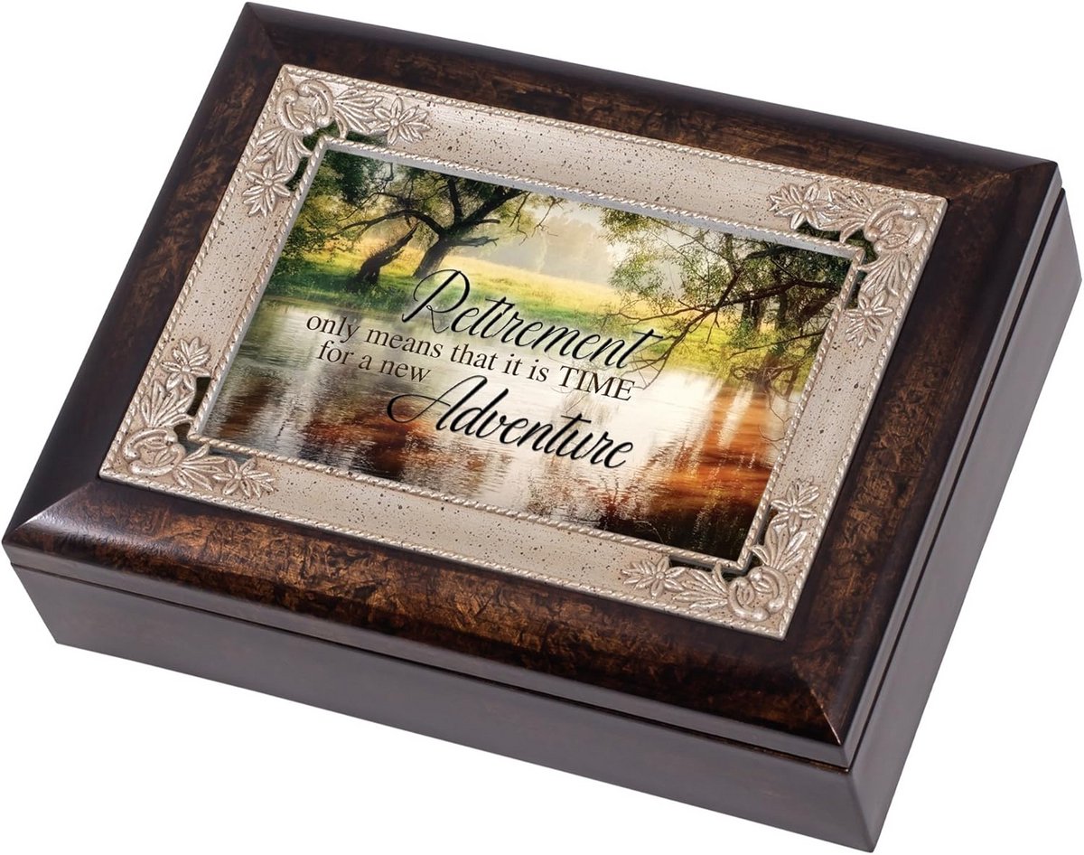 Luxe Houten Muziekdoos met Fotolijst Deksel en Sieradenvak - Italiaans Design