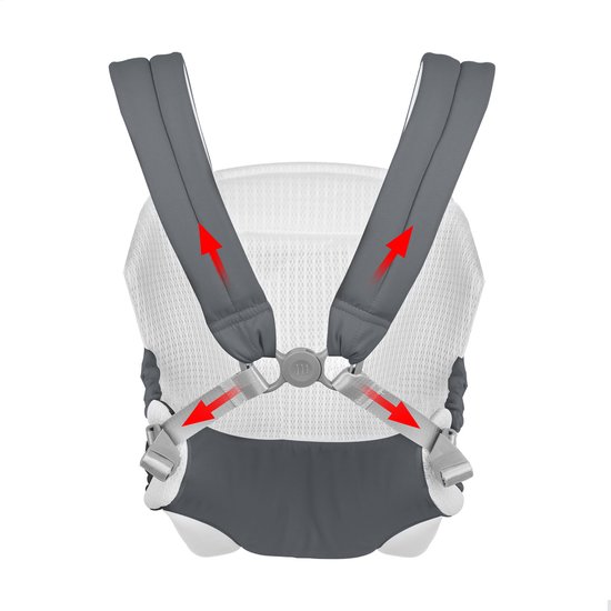 Draagzak - Ademend en Verstelbaar - Ergonomische Draagzak - Geschikt voor 0-36 maanden (tot 20 kg) - Beige van Merkloos — afbeelding 2