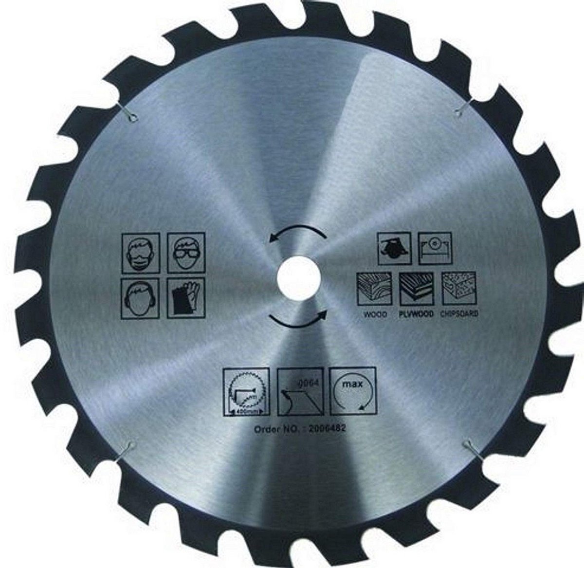 Cirkelzaagblad Hout en Kunststof 315 mm x 30 mm 24 Tanden