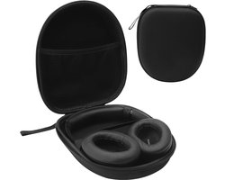 Koptelefoon Hoes - Hardcover Koptelefoon Case Headphone Case - Opberghoes - Hard Case - Waterdicht - On-ear/Over-ear - beschermhoes - draagbare anti-val hoofdtelefoonhoes - voor eenvoudig transport op reis - Zwart