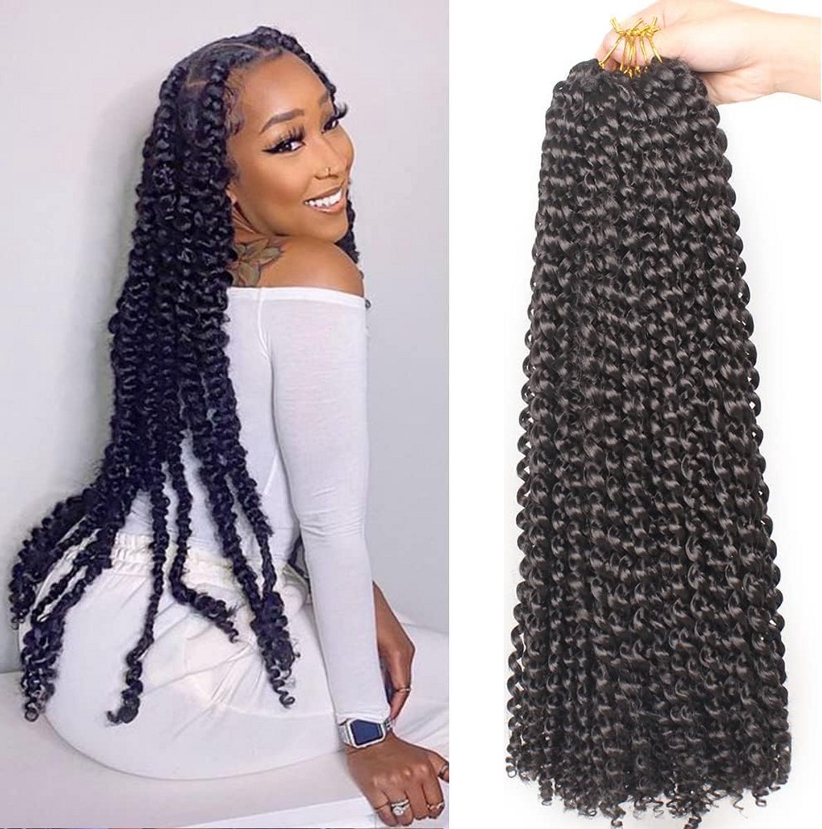 24 Inch Bohemian Passion Twist Vlechtkapsel Synthetische Haarverlenging