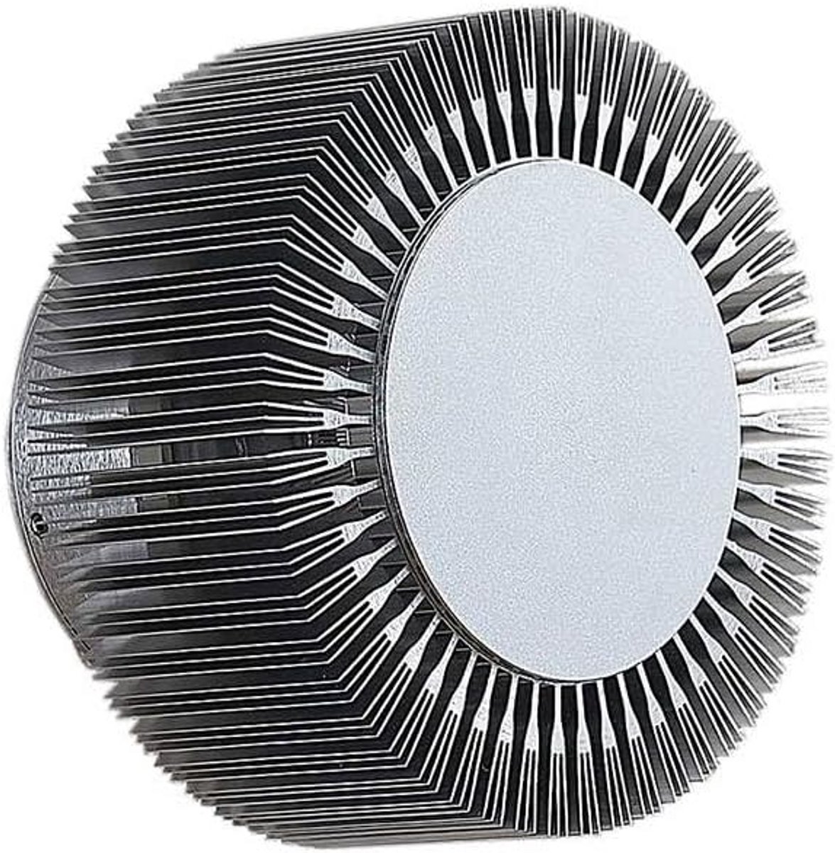 Moderne LED Buiten Wandlamp Rond Aluminium met Halo Effect - Geschikt voor Badkamer