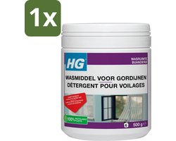 1 x HG Wasmiddel Voor Gordijnen 500 gr - Vitrage Reinigen - Witte Vitrage - Wasmiddel Voor Vitrage - Wasmiddel Voor Gordijnen - Vitrage Reinigen In De Wasmachine