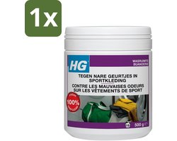1 x HG Wasmiddel Toevoeging Tegen Nare Geuren In Sportkleding 500 gr - Geurverwijdering Sportkleding - Stankmoleculen Verwijderen - Wasmiddel Toevoeging - Sportkleding Geur - Handdoek Geur