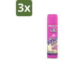 3 x Vanish – Tapijt Vlekkenverwijderaar – Gold Mousse – 600 ml - Tapijt Reinigen - Vlekken Verwijderen - Tapijt Schoonmaken - Tapijt Mousse - Tapijt Verzorgen