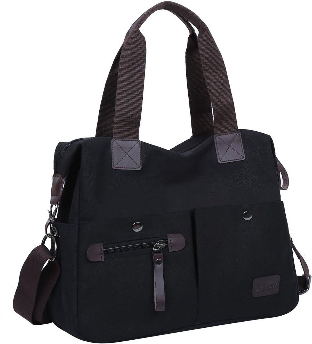 Multifunctionele Canvas Schoudertas Dames - Modieus & Vintage Crossbody Tas