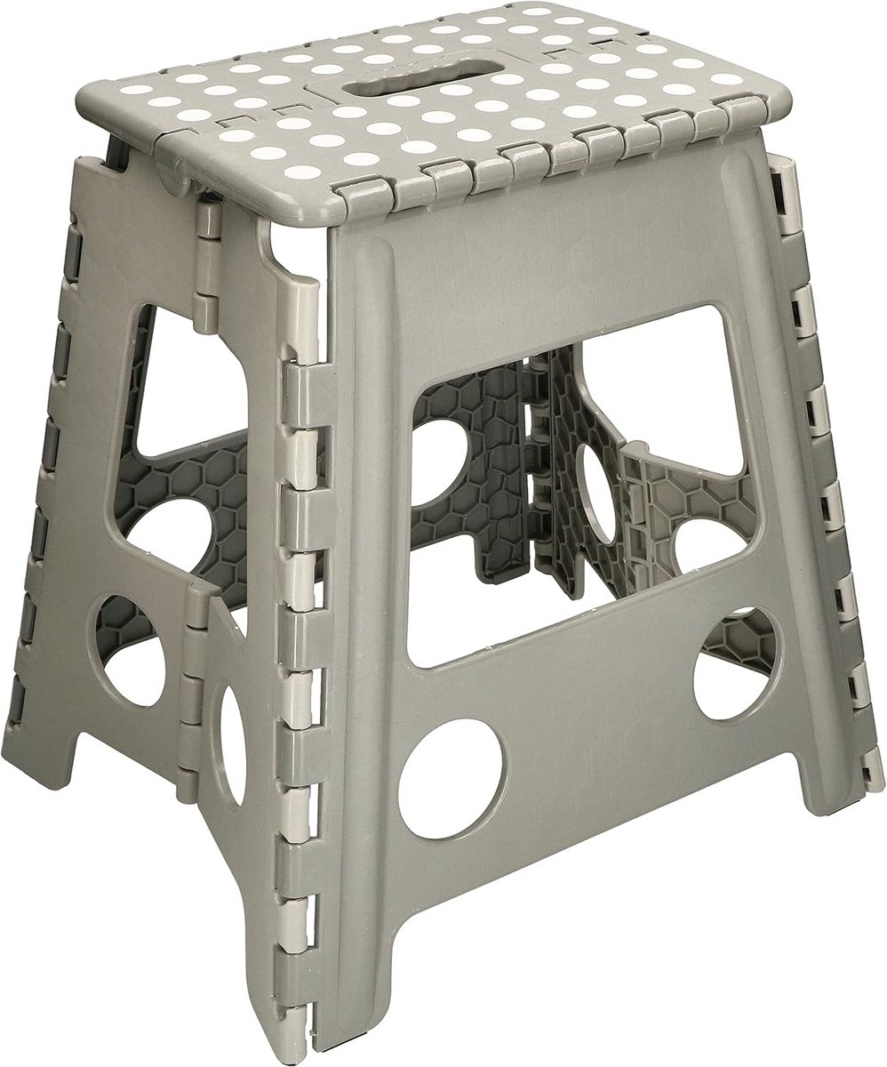 Opvouwbare Kunststof Klapkruk - 40 cm Hoge Opstapkruk
