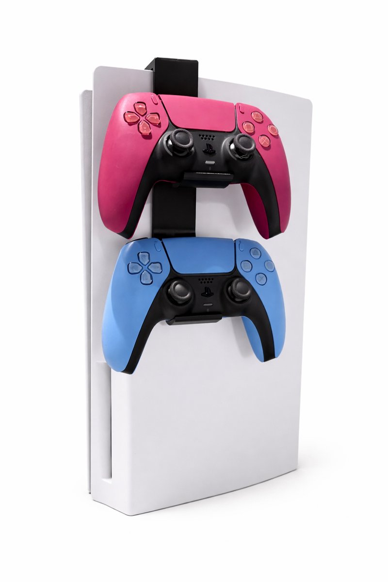 Controller Hangsysteem compatibel met Playstation 5 – Dubbele Controller houder – Ruimtebesparend & Stijlvol - Zwart