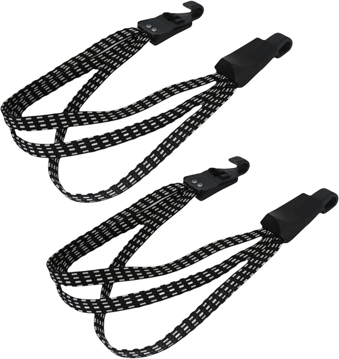 Sterke Fiets Spanband met Haken - Elastische Bagagedrager Riem (60x60 cm)