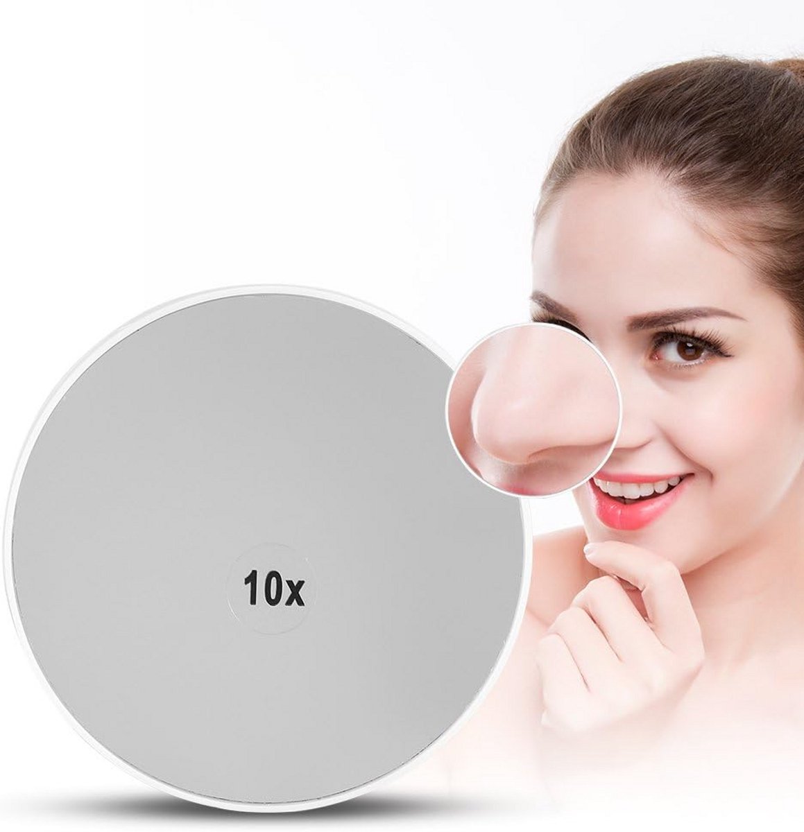 Set van 10x Vergrotende Make-up Spiegels - Handig voor Reizen en Dagelijks Gebruik