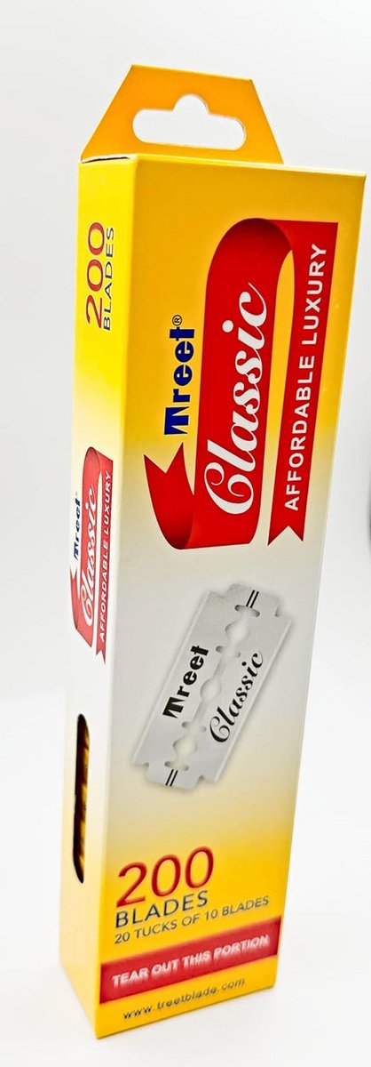 200 Dubbelzijdige Scheermesjes voor Veiligheidsscheermes - Klassiek Model