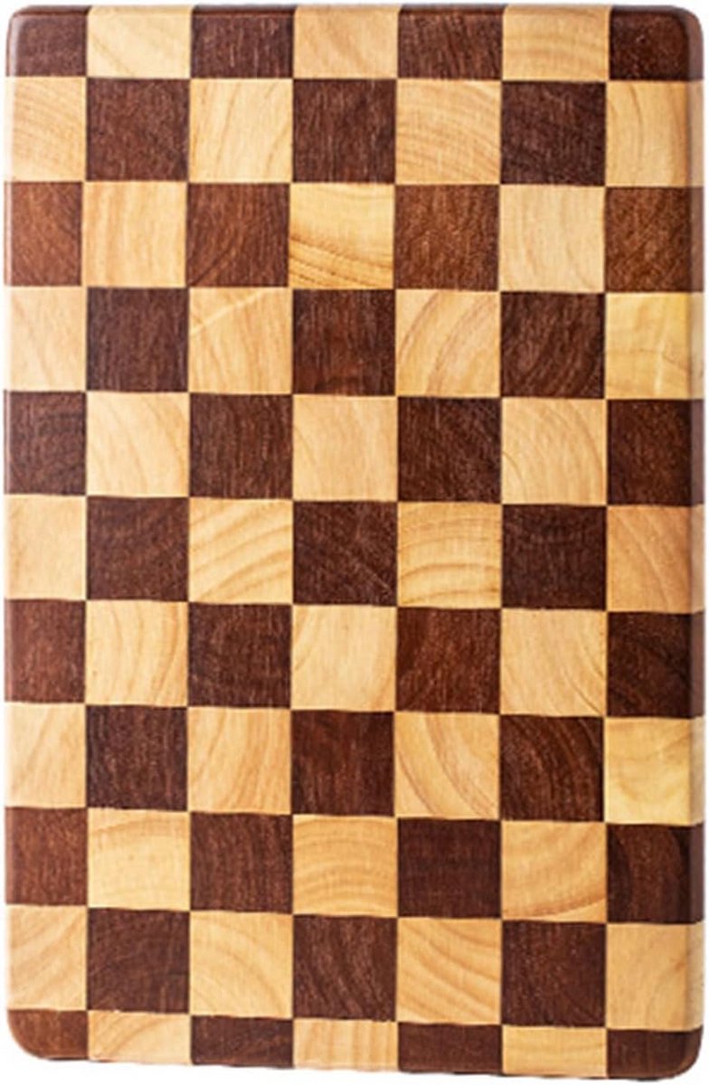 Grote Houten Snijplank Acacia en Rubberwood met Antislipbasis 36x24 cm