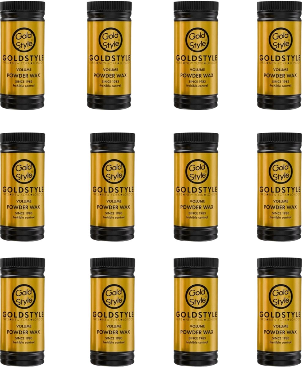 Gold style Powder Wax 12 stuks - Gold style - Haar, Haarstyling, Haarwax, Poeder Wax, Powder, Kappers - Kappers Wax - Wax - 240.gr