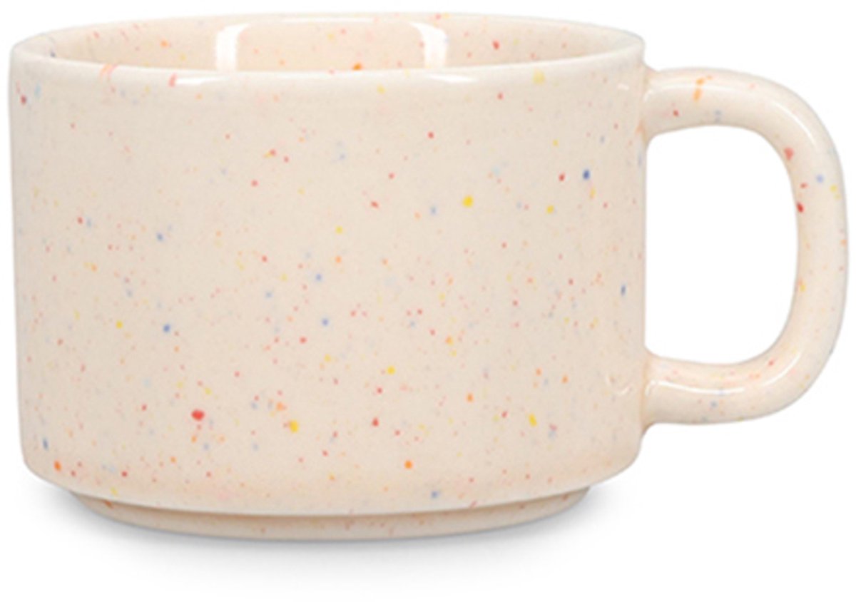 ONA Kop 17cl Diameter 7.6cm Hoogte 5.5cm beige Fika (Set van 4)