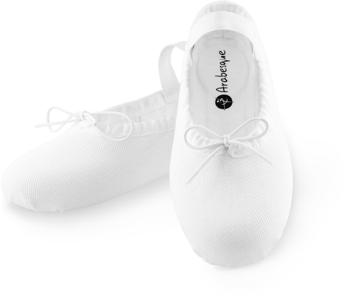 Arabesque Cinderella – Kinder balletschoenen – Wit – Canvas – Splitzool – Maat 30