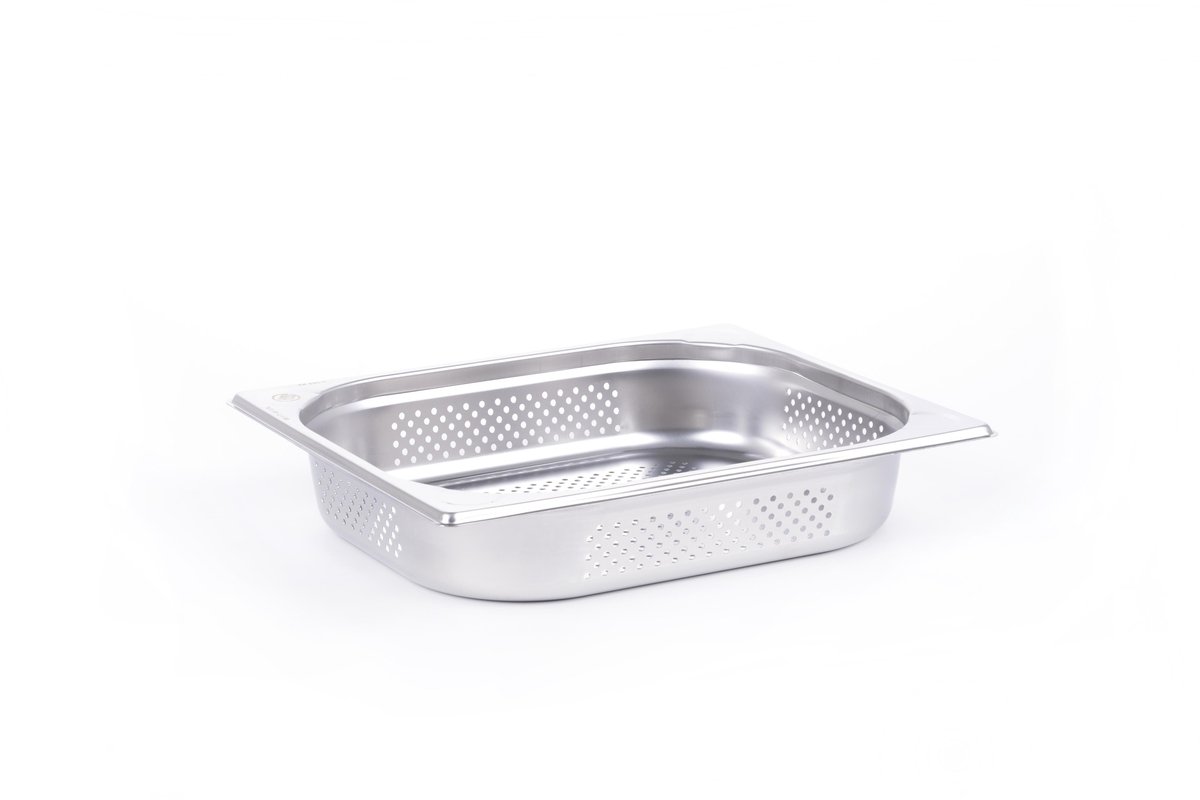 Gastronorm Bak 1/2 65mm Geperforeerd Roestvrij Staal