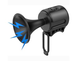 Gigicial Fietstoeter - Fietsbel - 1100-120 Decibel Luid Geluid + Waterdicht Ontwerp - 1 Stuk - Algemeen Gebruik+Zwart