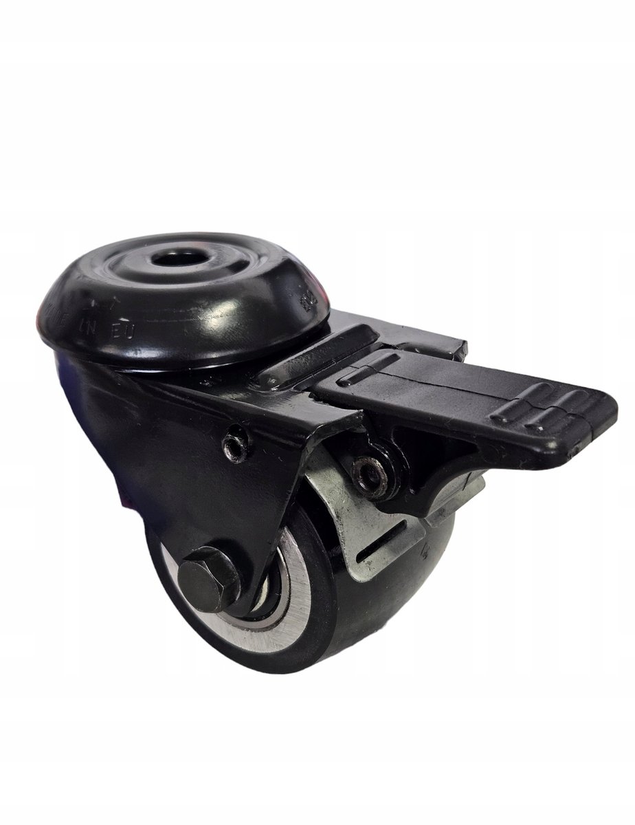 Zwenkwiel met rem, 50mm, voor karren en apparatuur