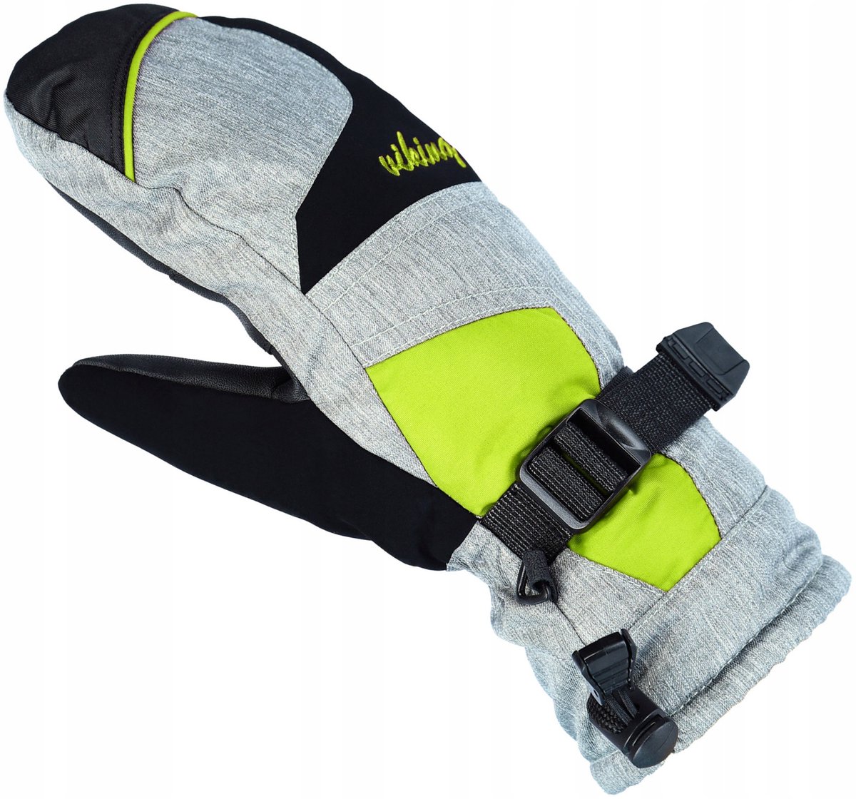 Viking Ronda Mitten Skihandschoenen Dames Maat 6 S Grijs-Geel
